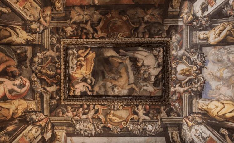 Fresque du palazzo Firenze à rome