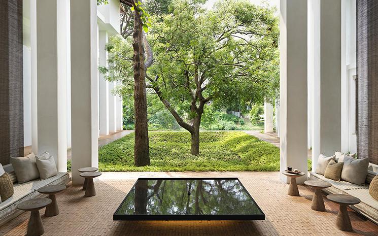 Reception de l'hotel Raya Heritage a Chiang Mai