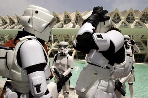personnages de l’univers de Star Wars à Valencia