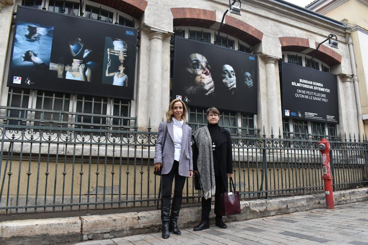 Belgin Ozdilmen Florence Ogutgen Journée internationale pour l'élimination de la violence à l'égard des femmes / Istanbul