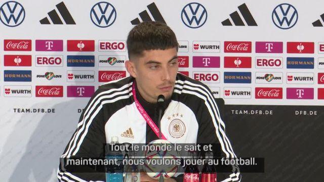 Conférence de presse de l'équipe allemande © @nouvelles2025 Twitter