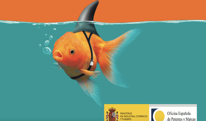 un poisson déguisé en requin, sur la couverture du guide europeen contre falsification