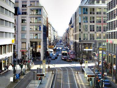 Vue de la Friedrichstrasse vers le Sud