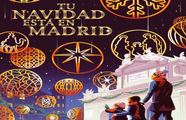 Affiche de la programmation Noel Madrid 2022