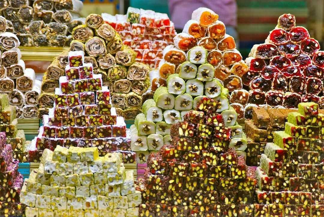 Variétés de loukoums Turquie