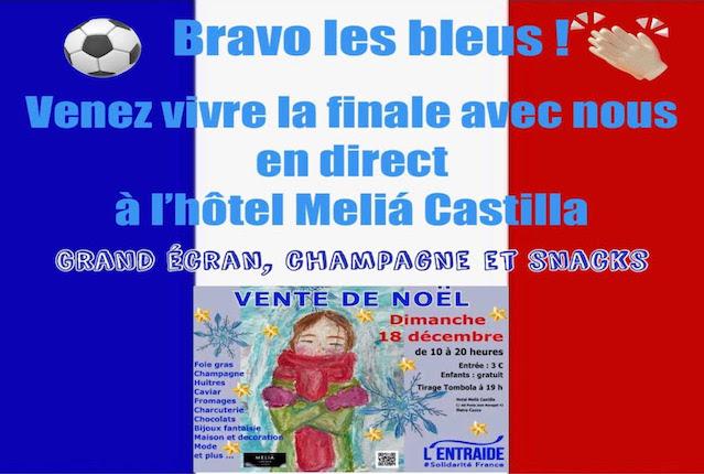 affiche de l'entraide avec les bleus