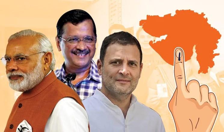 Les 3 leaders des partis s'affrontant pour les élections législatives du Gujarat en 2022