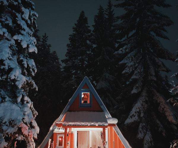 cabane vue montagne Roumanie