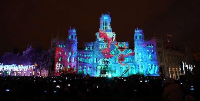 videomapping au palais de cibeles