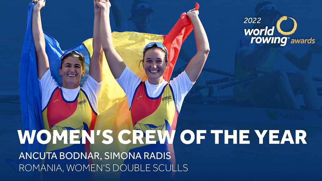 L'équipe roumaine nommée équipage féminin de l'année 2022 par World Rowing