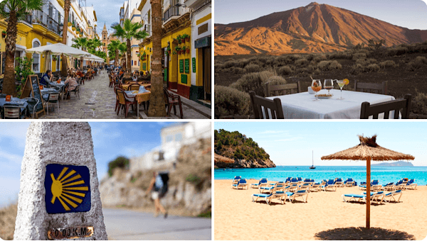 Quatre villages , joyaux en Andalousie