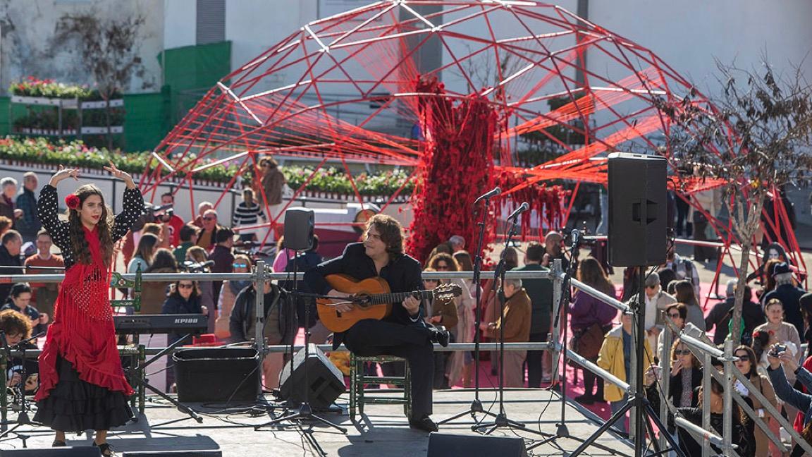 A Jerez de la Frontero année Lola Flores avec des artistes