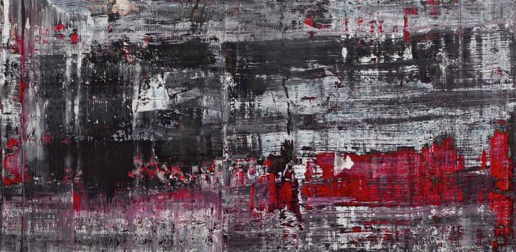 Gerhard Richter, Birkenau-Zyklus, Detail, Öl auf Leinwand, 2014, Dauerleihgabe Gerhard Richter Kunststiftung © Gerhard Richter Kunststiftung