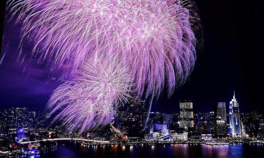 Feux d’artifice à Ho Chi Minh-ville