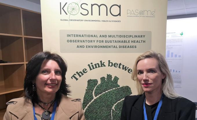 Carole Conforti et la volcanologue française Anne Fornier (FM)