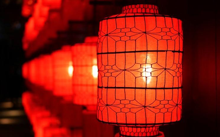 lanterne rouge Nouvel An Chinois