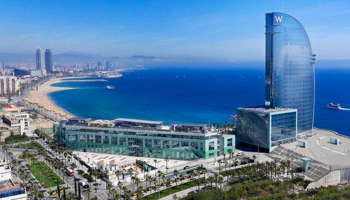 vue du littoral de barcelona