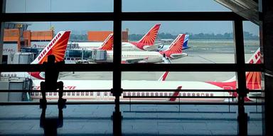 Avions Air India vues de l’aéroport