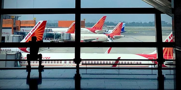 Avions Air India vues de l’aéroport
