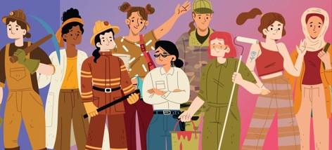 Liberté égalité sororité parlons en 8 mars, affiche officielle