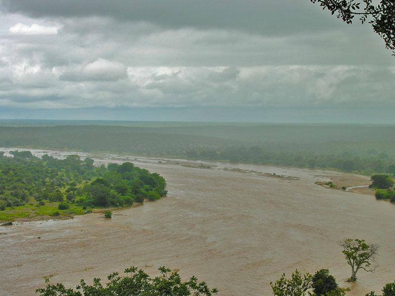 Rivières de la région du grand Kruger en crue