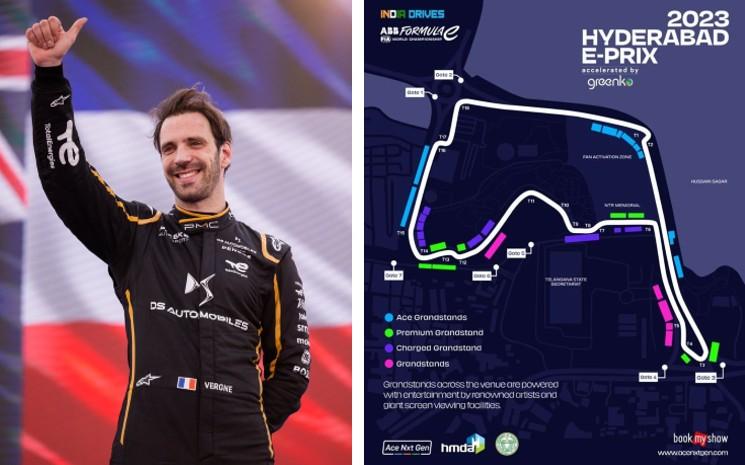Jean Eric Vergne vainqueur du Grand Prix FE d'Hyderabad