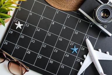 un calendrier pour planifier les vacances