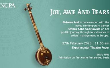 Affiche de la conférence de Shireen Isal au NCPA