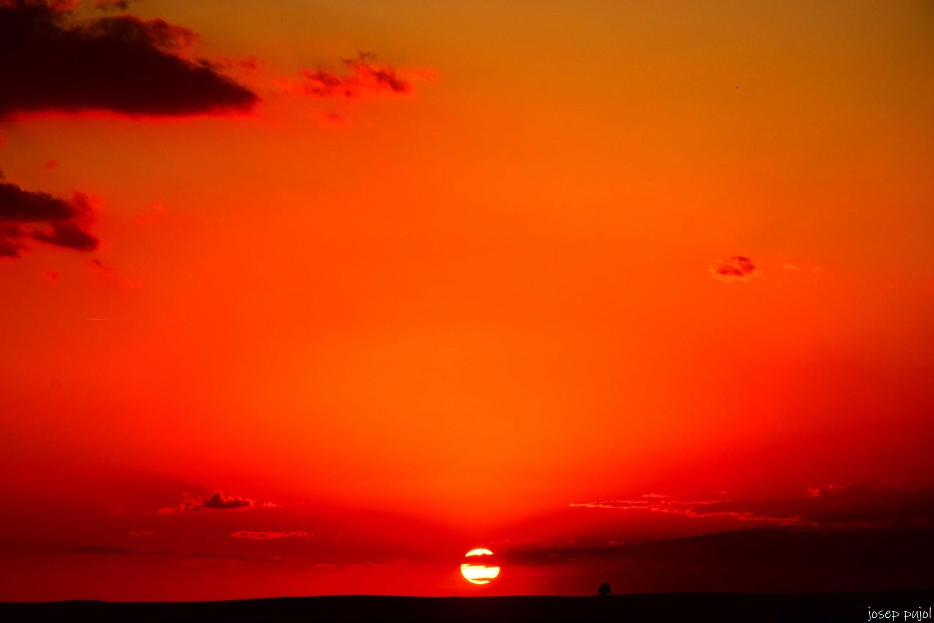 Coucher de soleil en Andalousie