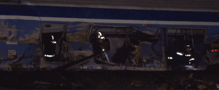 Accident de train en Grèce