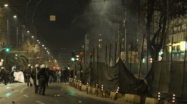 Manifestation à athènes