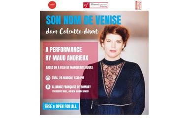 Affiche de la représentation théâtrale de Maud Andrieux