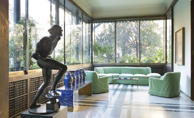 la veranda de la Villa Necchi Campiglio