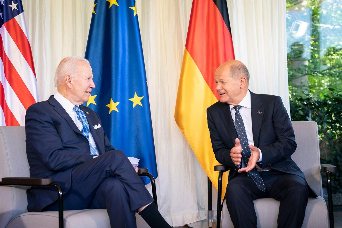 Biden et Scholz au G7 2022