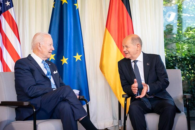 Biden et Scholz au G7 2022
