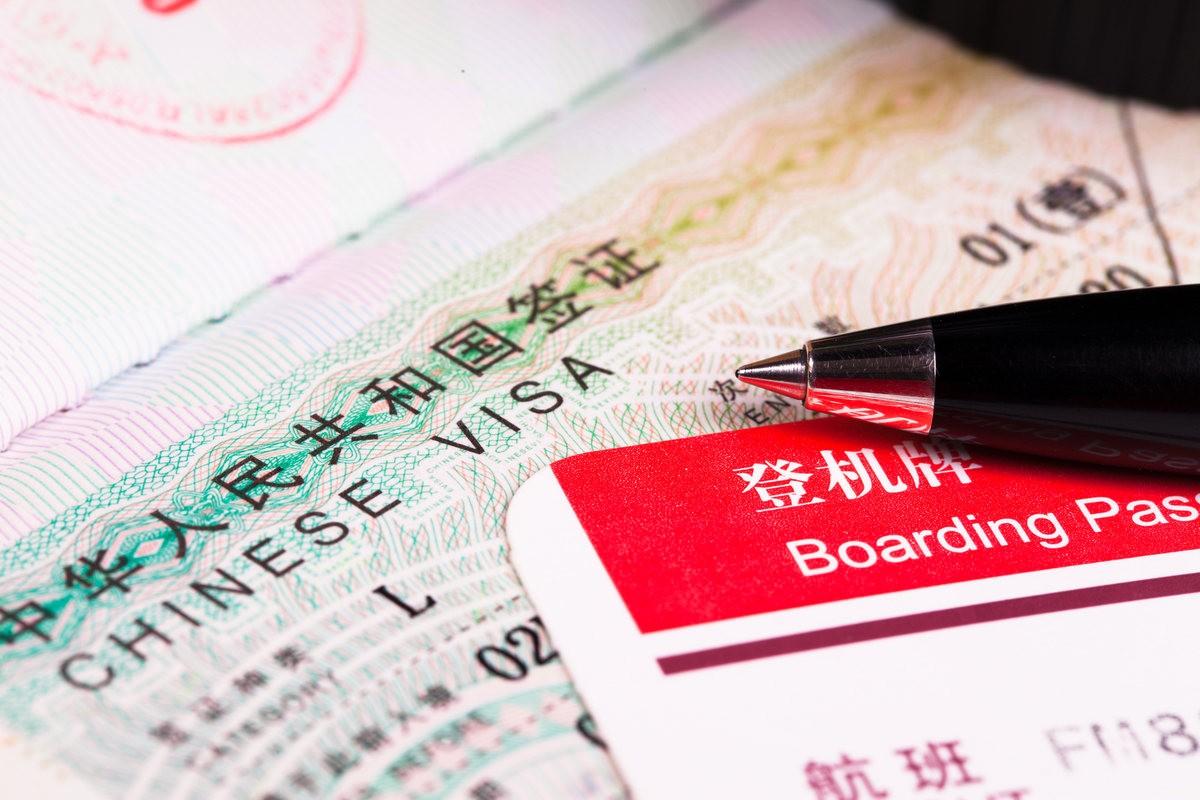 un visa chinois ert une carte d'embarquement