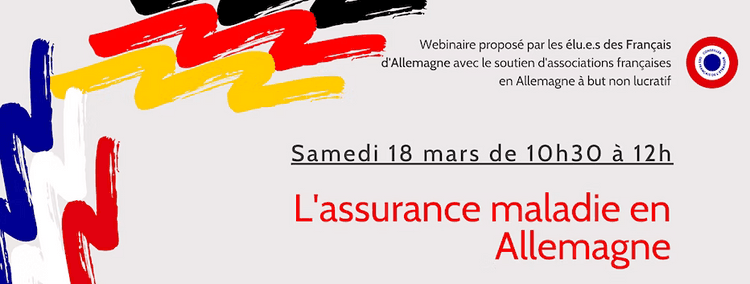 Affiche officielle du Webinaire sur l'assurance maladie