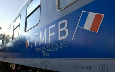 Photo du train français au Allierten Museum Berlin