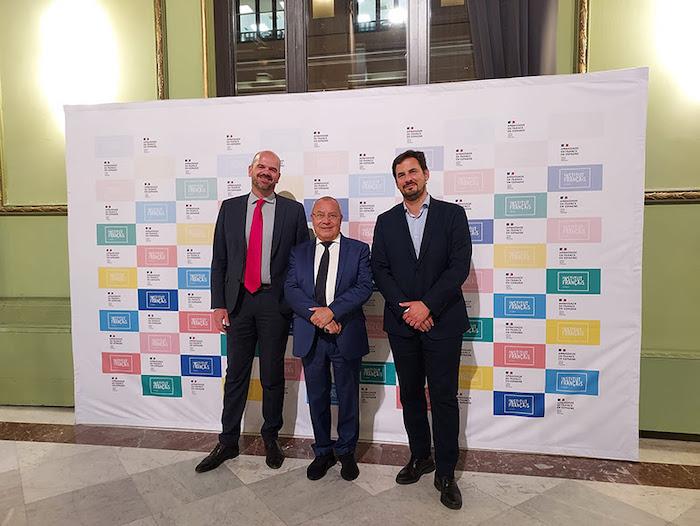 Eric Tallon jean-michel casa et Valerio Rocco Lozano, directeur Círculo de Bellas Artes