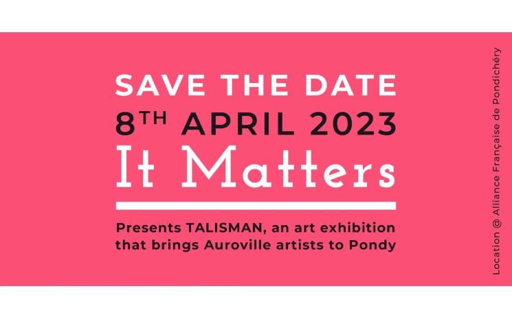 Affiche de l'exposition Talisman de la galerie It Matters