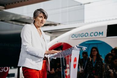 helene Valenzuela pendant l'inauguration