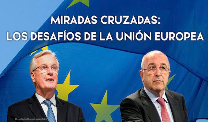 michel barnier et joaquin almunia