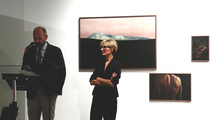 Eric Tallon et Letizia le Fur lors de l'inauguration