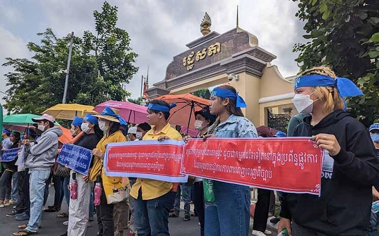 manifestants cambodgiens 1er mai 2023. 2