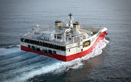 prospection des cotes d'afrique du Sud pour du pétrole ou gaz