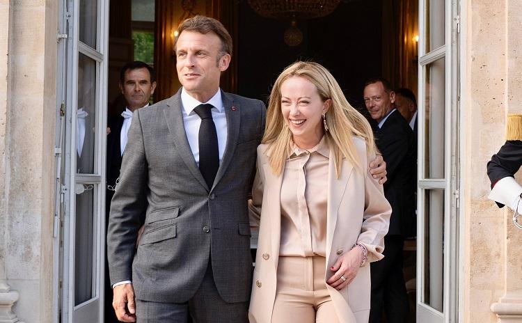 Emmanuel Macron et Giorgia Meloni
