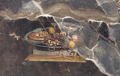 NATURE MORTE SUR FOND NOIR