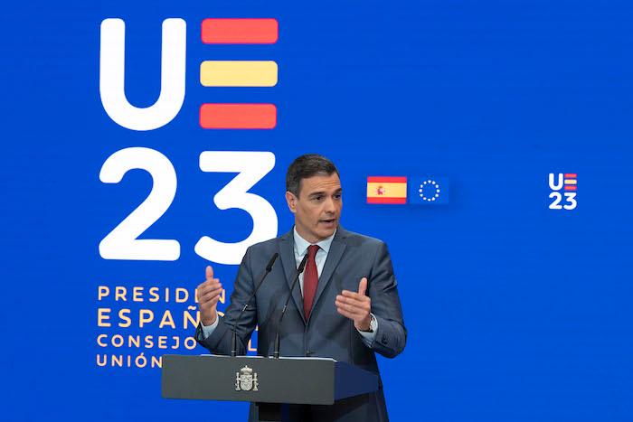 Pedro Sánchez lors de la présentation