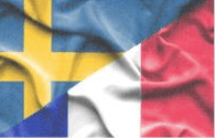 drapeaux franco suédois