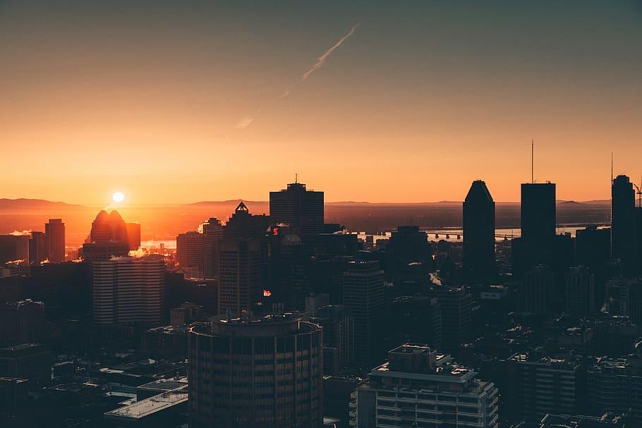 Coucher de soleil à Montréal